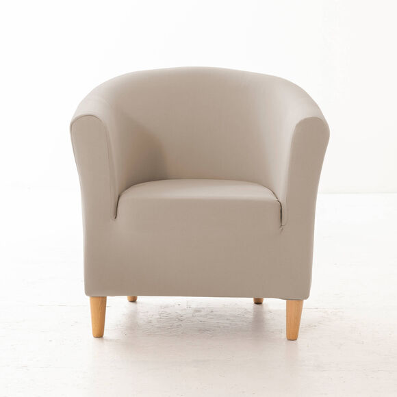 Housse unie bi-extensible fauteuil cabriolet (ficelle) Housse unie bi-extensible fauteuil cabriolet (ficelle)